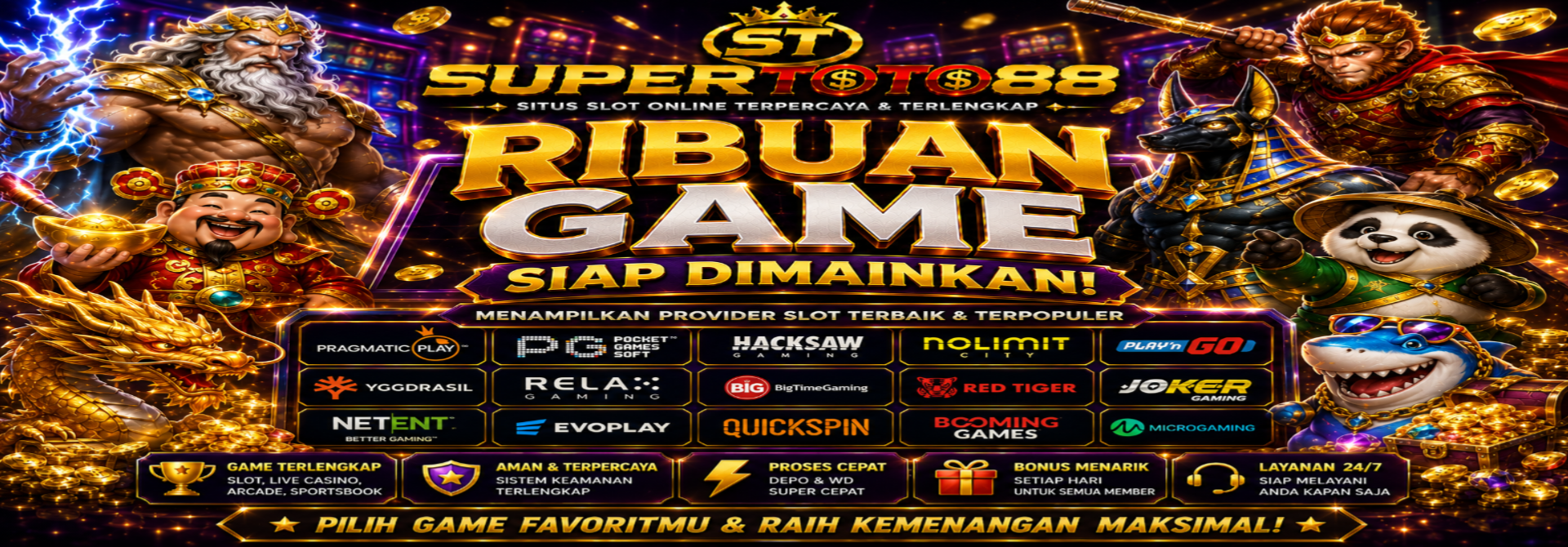 RIBUAN GAME SIAP DIMAINKAN!