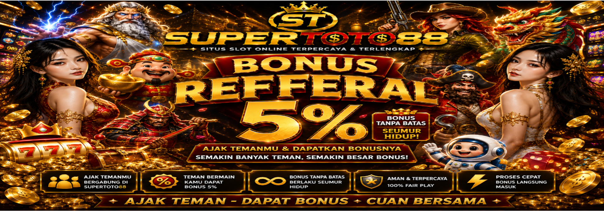 BONUS REFFERAL 5%
